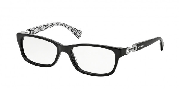 Coach HC6052 FANNIE Eyeglasses, 5214 BLACK (BLACK)