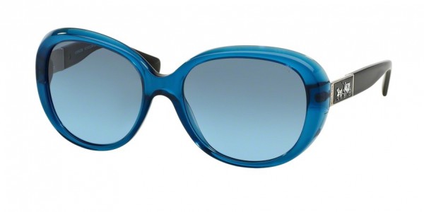 Coach HC8120 L094 CARTER Sunglasses, 525917 BLUE/BLACK (BLUE)