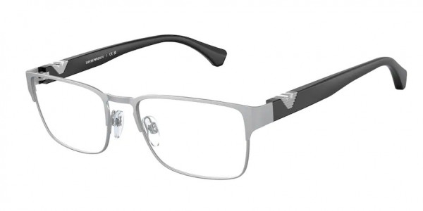 Emporio Armani EA1027 Eyeglasses, 3045 MATTE SILVER (SILVER)