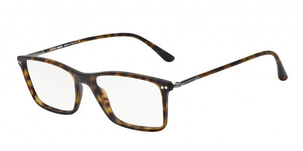 Giorgio Armani AR7037 Eyeglasses, 5089 MATTE DARK HAVANA (BROWN)