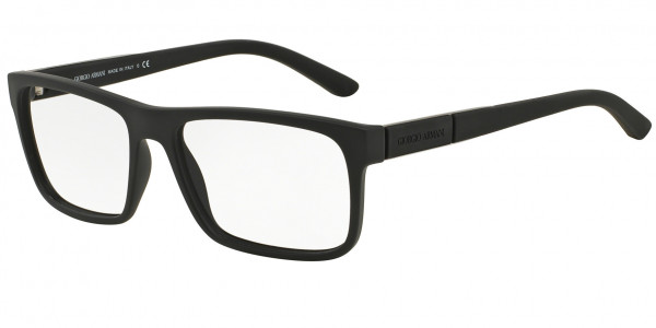 Giorgio Armani AR7042 Eyeglasses, 5063 BLACK RUBBER (BLACK)