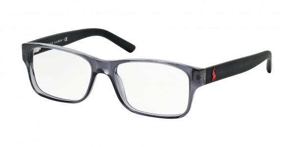 Polo PH2117 Eyeglasses, 5407 SHINY TRANSPARENT GREY (GREY)