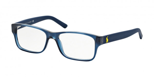 Polo PH2117 Eyeglasses, 5470 SHINY TRANSPARENT BLUE (BLUE)