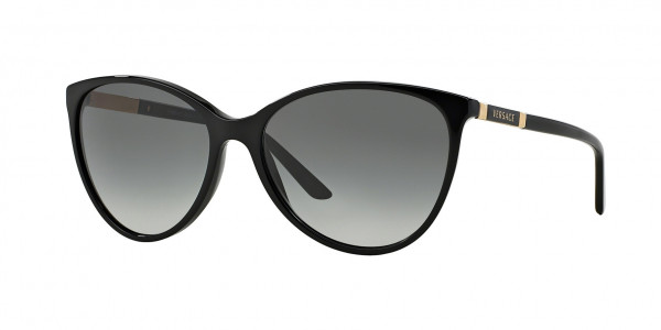 Versace VE4260 Sunglasses, GB1/11 BLACK LIGHT GREY GRADIENT DARK (BLACK)