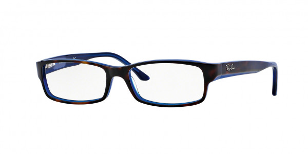 Ray-Ban Optical RX5114 Eyeglasses, 5064 HAVANA ON BLUE (BROWN)