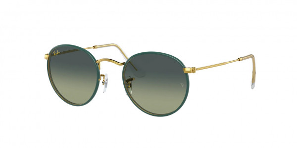 Ray-Ban RB3447JM ROUND FULL COLOR Sunglasses, 9196BH ROUND FULL COLOR PETROLEUM ON (GREEN)