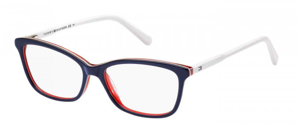 Tommy Hilfiger TH 1318 Eyeglasses, 0VN5 BLUE RED WHITE