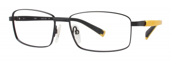 Seiko Titanium T1084 Eyeglasses, S18 Semi Matte Black / Yellow