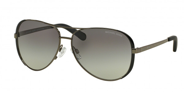 Michael Kors MK5004 CHELSEA Sunglasses, 101311 CHELSEA GUNMETAL/BLACK GREY GR (GREY)