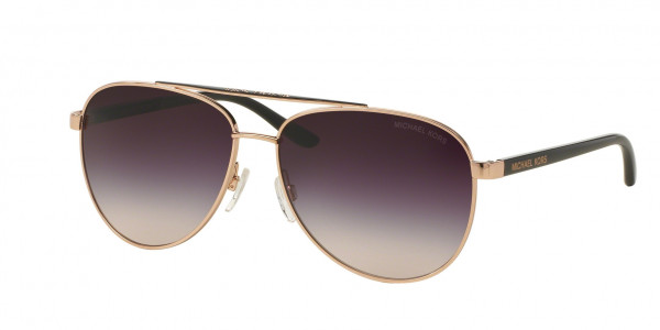 Michael Kors MK5007 HVAR Sunglasses, 109936 HVAR ROSE GOLD GREY ROSE GRADI (GOLD)