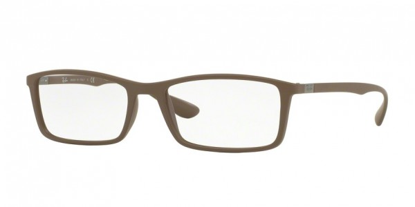 Ray-Ban Optical RX7048 Eyeglasses, 5522 MATTE DOVE (BROWN)