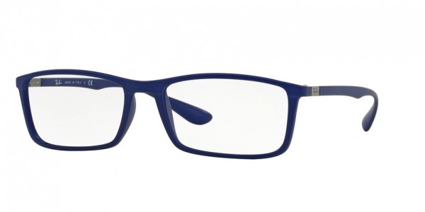 Ray-Ban Optical RX7048F Eyeglasses, 5439 MATTE BLUE (BLUE)