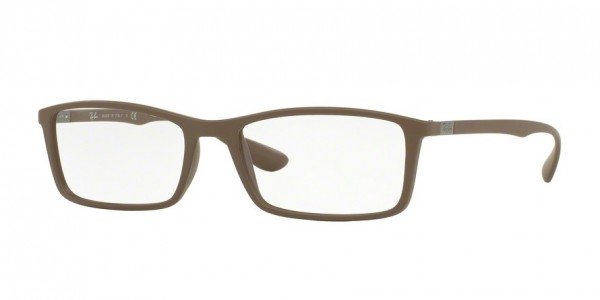 Ray-Ban Optical RX7048F Eyeglasses, 5522 MATTE DOVE (BROWN)