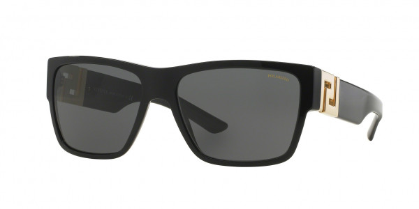 Versace VE4296 Sunglasses, GB1/81 BLACK DARK GREY - POLAR (BLACK)
