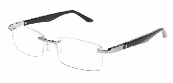TAG Heuer LEGEND ACETATE OPTIC RIMLESS 9341 Eyeglasses, Carbon Temples (005)