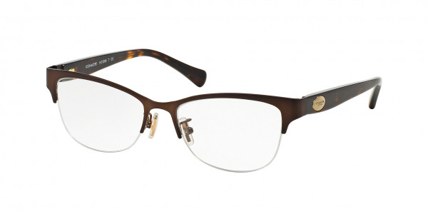 Coach HC5066 Eyeglasses, 9155 SATIN BROWN (BROWN)