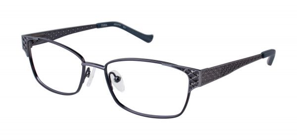 Tura R116 Eyeglasses, Slate Blue/Gun (SLA)