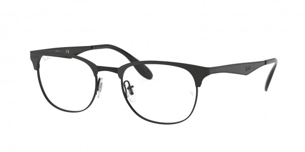 Ray-Ban Optical RX6346 Eyeglasses, 2904 MATTE BLACK ON BLACK (BLACK)
