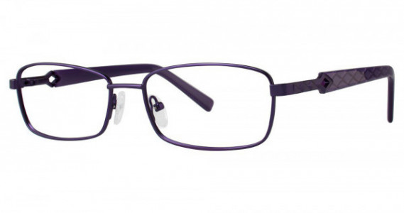 Genevieve RENDEZVOUS Eyeglasses, Matte Plum/Lilac