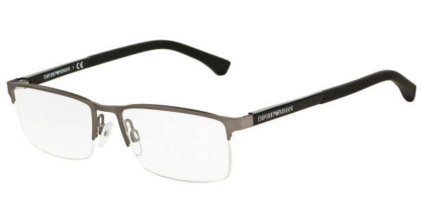 Emporio Armani EA1041 Eyeglasses, 3130 GUNMETAL RUBBER (GUNMETAL)