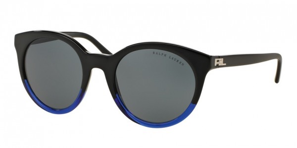 Ralph Lauren RL8138 Sunglasses, 558287 BLACK GRADIENT BLUE (BLUE)
