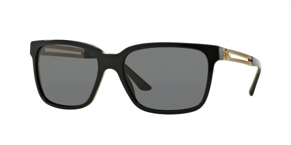 Versace VE4307 Sunglasses, GB1/87 BLACK GREY (BLACK)