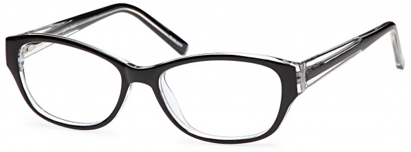 4U US 74 Eyeglasses, Black