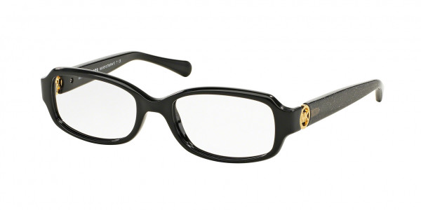 Michael Kors MK8016 TABITHA V Eyeglasses, 3099 TABITHA V BLACK/BLACK GLITTER (BLACK)